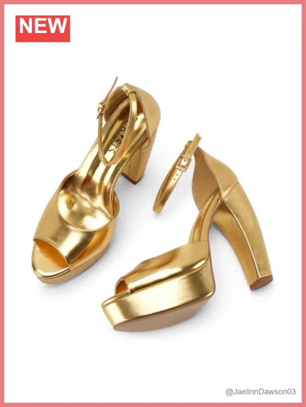 Women's Chunky Platform Heels Peep Toe Ankle Strap Sandals Faux Leather